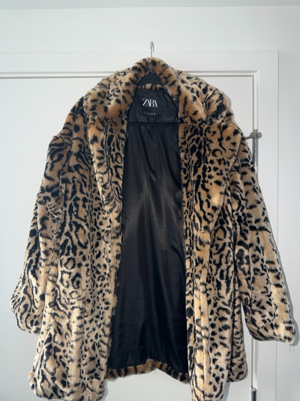 Zara Leopard Print Jacket Large worn once